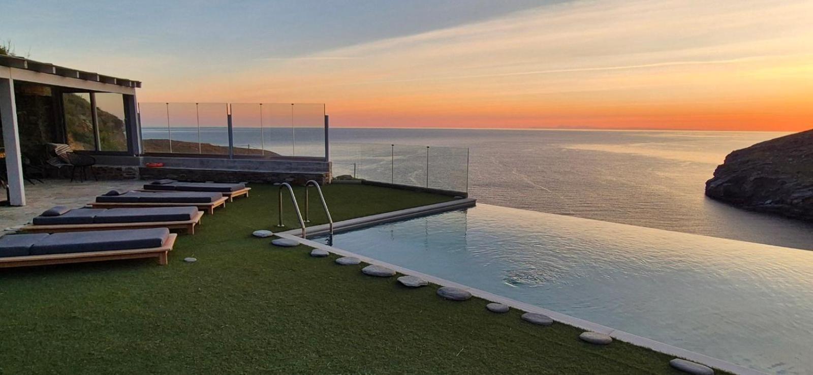 Anastasis Luxury Villa Andros With Heated Pool Sineti Εξωτερικό φωτογραφία