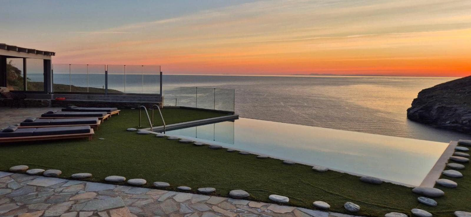 Anastasis Luxury Villa Andros With Heated Pool Sineti Εξωτερικό φωτογραφία
