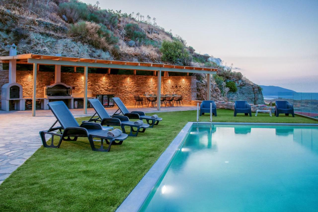Anastasis Luxury Villa Andros With Heated Pool Sineti Εξωτερικό φωτογραφία